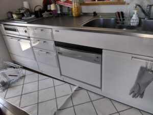 静岡キッチン取付け隊　シンク下食洗機リフォーム　施工後